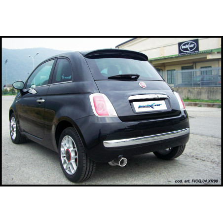 Posteriore con uscita singola diam. 80 FIAT 500 1.3 MJET - 2007 75CV (Cod. I-FICQ.04.80)