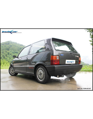 Tubo centrale diretto + Posteriore con uscita diam. 63 FIAT UNO TURBO 1°SERIE 1.3 - 1988 (Cod. I-FI