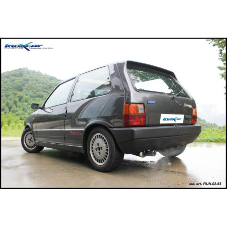 Tubo centrale diretto + Posteriore con uscita diam. 63 FIAT UNO TURBO 1°SERIE 1.3 - 1988 (Cod. I-FI