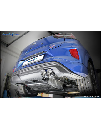 Posteriore senza silenziatore con uscita 2 x diam. 80 RACINGEsclude valvola di serie.Per eliminare l