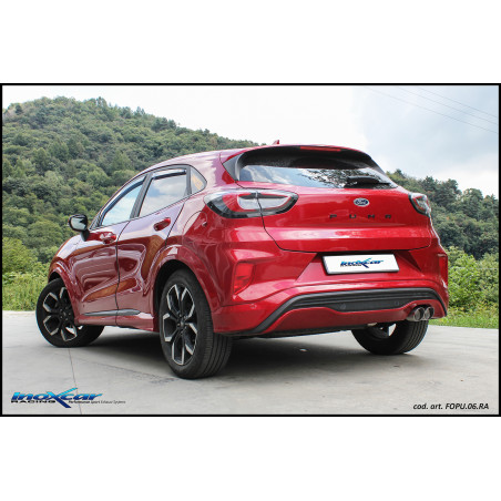 Posteriore senza silenziatore con uscita 2 x diam. 80 RACING FORD PUMA 1.0 - 2022 2020-- (Cod. I-FOP