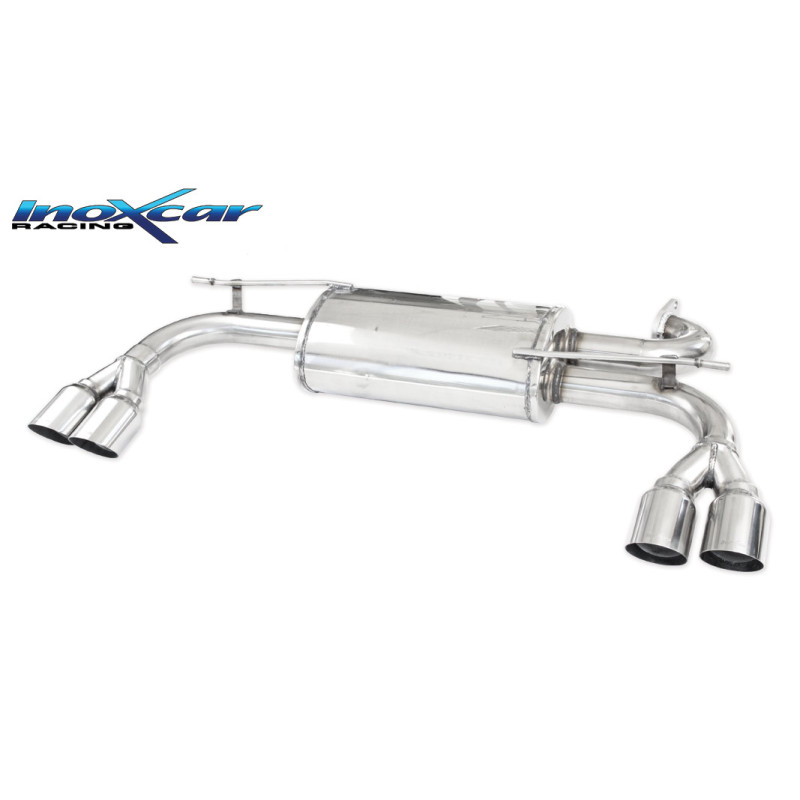 Posteriore con uscita 2 x diam. 76 RACING DX+SX HYUNDAI GENESIS 2.0I TURBO - 2011 213CV (Cod. I-HYGE