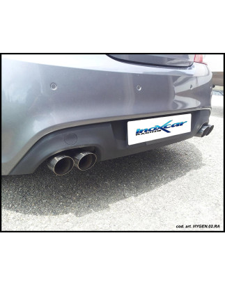 Posteriore con uscita 2 x diam. 76 RACING DX+SX HYUNDAI GENESIS 2.0I TURBO - 2011 213CV (Cod. I-HYGE