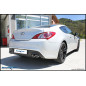 Posteriore con uscita 2 x diam. 76 RACING DX+SX HYUNDAI GENESIS 2.0I TURBO - 2011 213CV (Cod. I-HYGE