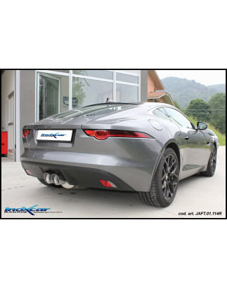 Posteriore con uscite centrali 2 x diam. 114 RACING - 2017 300CV Jaguar F-TYPE (Cod. I-JAFT.01.114R)
