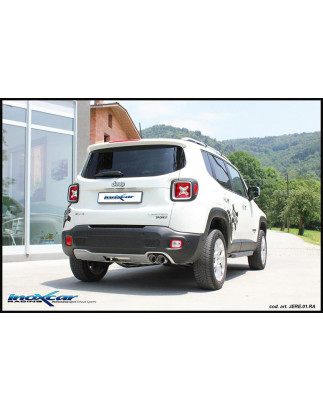 Posteriore con uscita 2 x diam. 80 RACING JEEP RENEGADE 2.0 MJT - 2016 (Cod. I-JERE.02.RA)