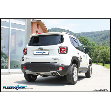 Posteriore con uscita 2 x diam. 80 RACING JEEP RENEGADE 2.0 MJT - 2016 (Cod. I-JERE.02.RA)