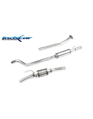 Tubo sostituzione catalizzatore + centrale silenziato Posteriore con SILENZIATORE gr. N - diam. 45 O