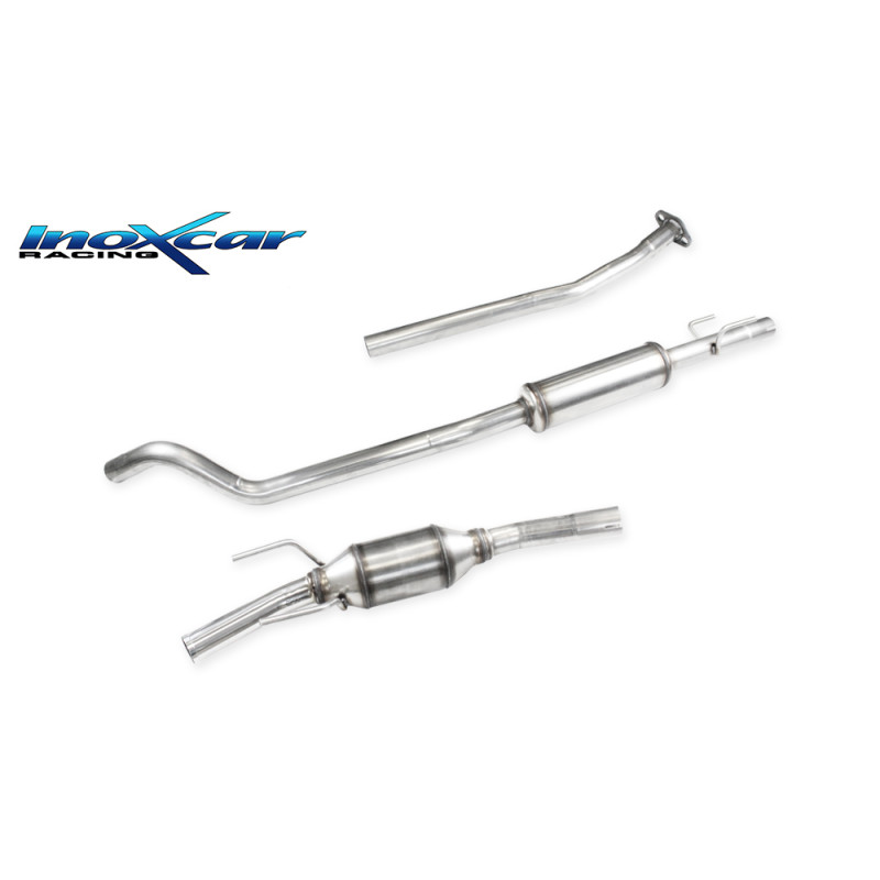 Tubo sostituzione catalizzatore + centrale silenziato Posteriore con SILENZIATORE gr. N - diam. 45 O