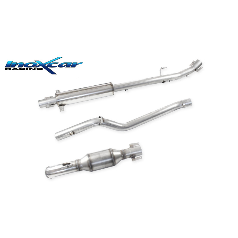 Tubo intermedio + centrale silenziato Posteriore con catalizzatore 100 CPSI - diam. 60 PEUGEOT 208 R