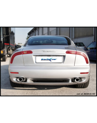 Posteriore con uscita ovale 120x80 mm OBLIQUO DX+SX MASERATI GT 3.2 V8 - 2002 368CV (Cod. I-MASE.02.