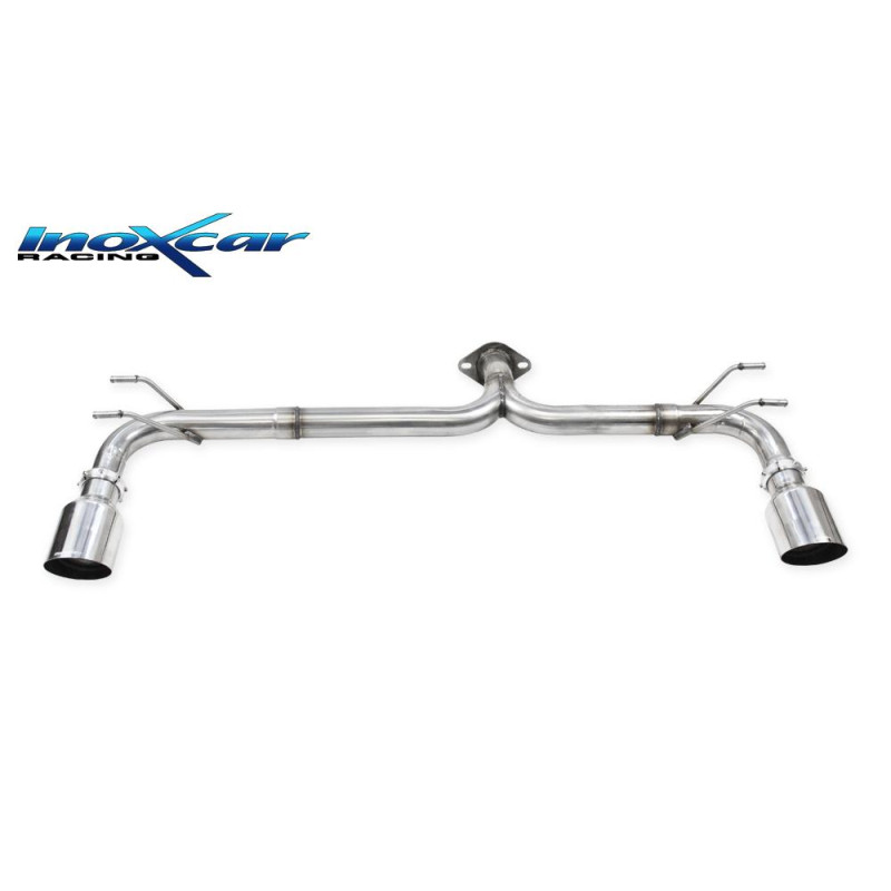 Posteriore senza silenziatore con uscita diam. 100 RACING DX+SX MAZDA 3 2.0 - 2022 (Cod. I-MAZD.10.R