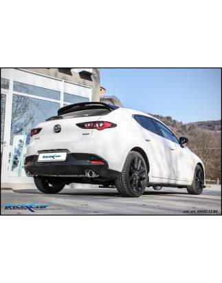 Posteriore senza silenziatore con uscita diam. 100 RACING DX+SX MAZDA 3 2.0 - 2022 (Cod. I-MAZD.12.R
