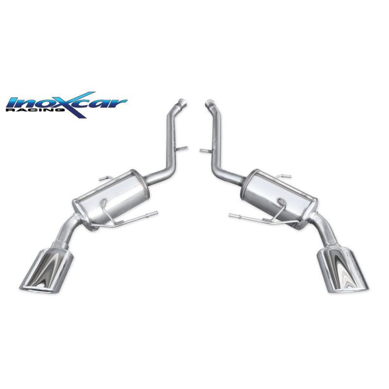 Posteriore con uscita DX+SX ovale 150x105 OBLIQUO MERCEDES CLASSE M - 2005 224CV (type W164) (Cod. I