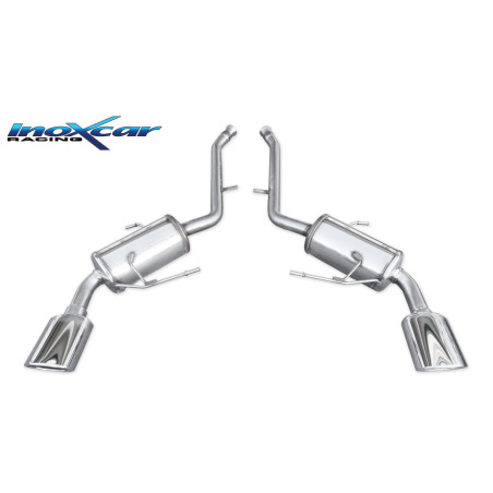 Posteriore con uscita DX+SX ovale 150x105 OBLIQUO MERCEDES CLASSE M - 2005 224CV (type W164) (Cod. I