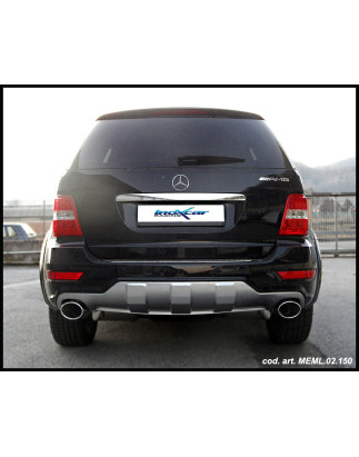 Posteriore con uscita DX+SX ovale 150x105 OBLIQUO MERCEDES CLASSE M - 2005 224CV (type W164) (Cod. I