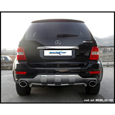 Posteriore con uscita DX+SX ovale 150x105 OBLIQUO MERCEDES CLASSE M - 2005 224CV (type W164) (Cod. I