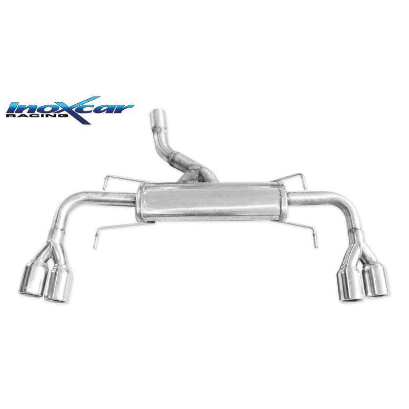 Posteriore con uscita 2 x diam. 80 DX+SX OPEL GT 2.0 16V TURBO - 2007 264CV (Cod. I-OPGT.01.80)