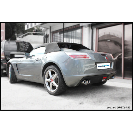 Posteriore con uscita 2 x diam. 80 DX+SX OPEL GT 2.0 16V TURBO - 2007 264CV (Cod. I-OPGT.01.80)