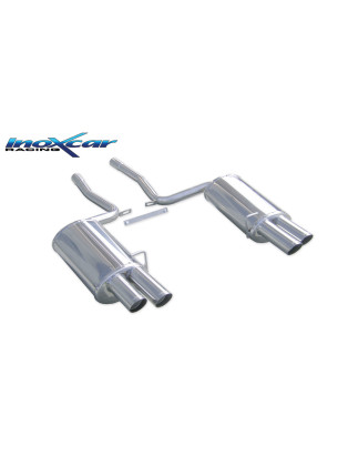 Posteriore con uscita DX+SX 2 x diam. 76 RACING AUDI A4 - 2004 344CV (type 8E) (Cod. I-OVA4.04.76)