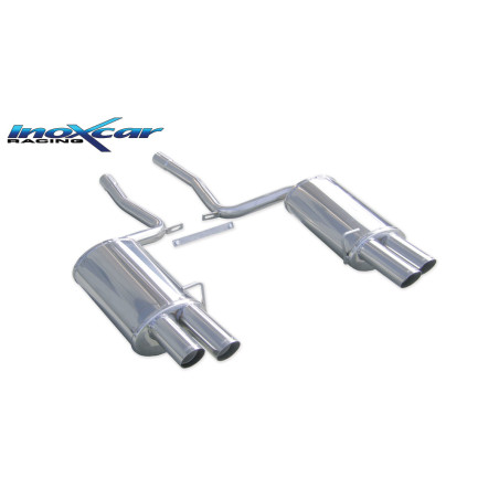 Posteriore con uscita DX+SX 2 x diam. 76 RACING AUDI A4 - 2004 344CV (type 8E) (Cod. I-OVA4.04.76)