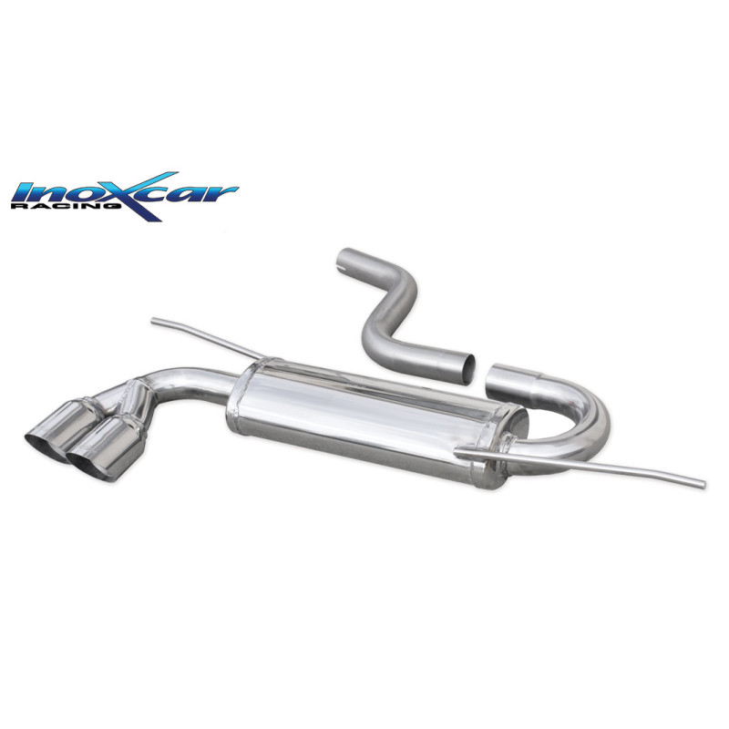 Posteriore con uscita 2 x diam. 80 RACING AUDI - 2003 105CV A3 S3 RS3 (type 8P) (Cod. I-OVAU.08.RA)