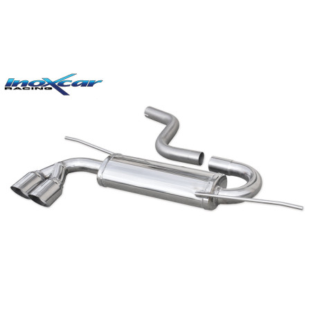 Posteriore con uscita 2 x diam. 80 RACING AUDI - 2003 140CV A3 S3 RS3 (type 8P) (Cod. I-OVAU.09.RA)