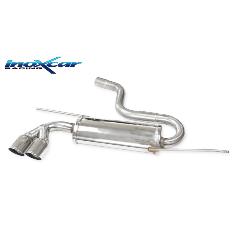 Posteriore con uscita 2 x diam. 80 RACING AUDI - 2005 200CV A3 S3 RS3 (type 8P) (Cod. I-OVAU.15.RA)