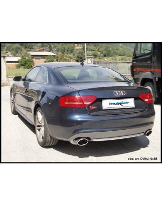 Posteriore con uscita ovale 150x105 mm OBLIQUA DX+SX AUDI A5 S5 4.2I V8 COUPE - 2008 354CV (Cod. I-O