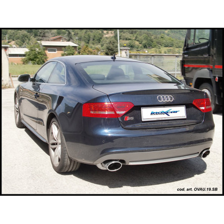 Posteriore con uscita ovale 150x105 mm OBLIQUA DX+SX AUDI A5 S5 4.2I V8 COUPE - 2008 354CV (Cod. I-O