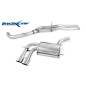 Tubo centrale diretto + posteriore con uscita doppia diam. 90 RACING AUDI - 2011 340CV A3 S3 RS3 (ty