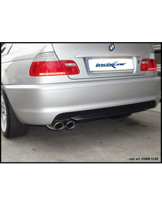 Posteriore con uscita 2 x ovale 90x70 mm BMW E46 320CI - 2000 170CV SERIE 3 (Cod. I-OVBM.12.90)