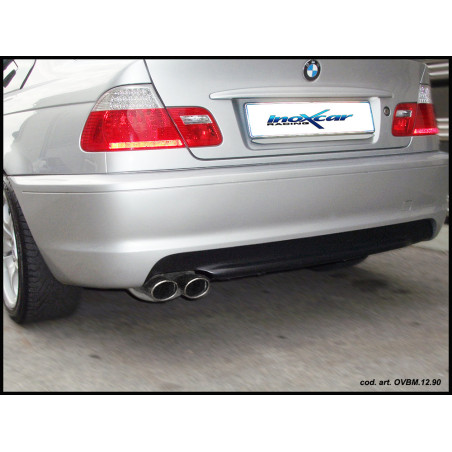 Posteriore con uscita 2 x ovale 90x70 mm BMW E46 320CI - 2000 170CV SERIE 3 (Cod. I-OVBM.12.90)