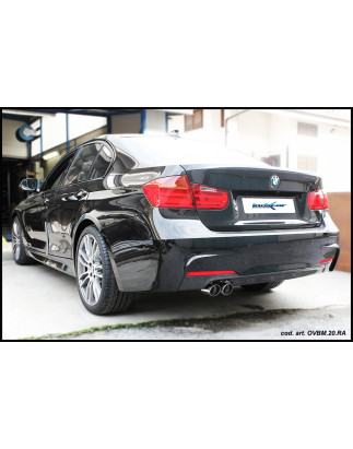 Posteriore con uscita 2 x diam. 70 RACING BMW - (TYPE 2012 254CV SERIE 3 F30 (Cod. I-OVBM.20.RA)