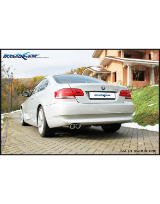 Posteriore con uscita 2 x diam. 80 X-RACE - BMW E92 2007 218CV SERIE 3 (Cod. I-OVBM.24.XR80)