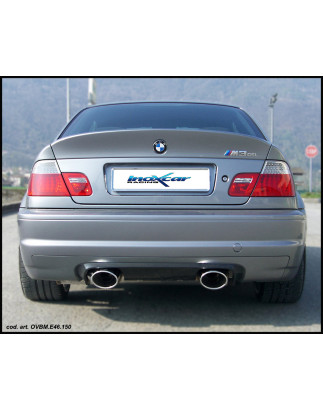 Posteriore con uscita ovale 150X105 OBLIQUO DX+SX BMW E46 M3 3.2 COUPE 6M - 2001 343CV SERIE 3 (Cod.