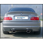 Posteriore con uscita ovale 150X105 OBLIQUO DX+SX BMW E46 M3 3.2 COUPE 6M - 2001 343CV SERIE 3 (Cod.
