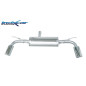 Posteriore con uscita singola ovale 120x80 OBLIQUO DX+SX AUDI Q7 3.0 TDI V6 - 2006 233CV (Cod. I-OVQ