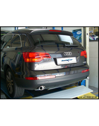 Posteriore con uscita singola ovale 120x80 OBLIQUO DX+SX AUDI Q7 3.0 TDI V6 - 2006 233CV (Cod. I-OVQ