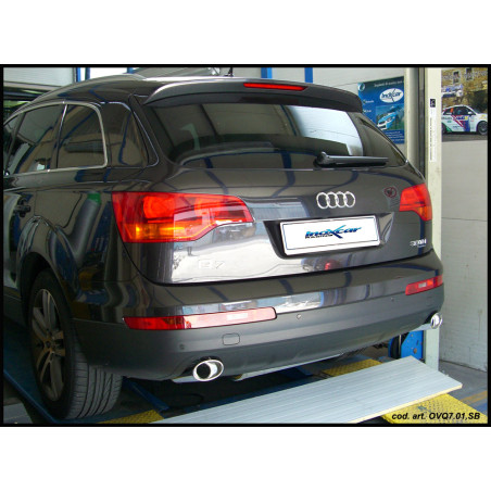Posteriore con uscita singola ovale 120x80 OBLIQUO DX+SX AUDI Q7 3.0 TDI V6 - 2006 233CV (Cod. I-OVQ