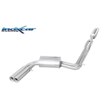 Tubo centrale con silenziatore + Posteriore uscita 2 x diam. 80 RACING VOLVO V70 2.5T AWD R - 2003-2