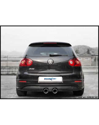 Posteriore con uscita singola diam. 102 DX+SX VOLKSWAGEN GOLF 5 R32 3.2 V6 - 2004 250CV (Cod. I-OVW.
