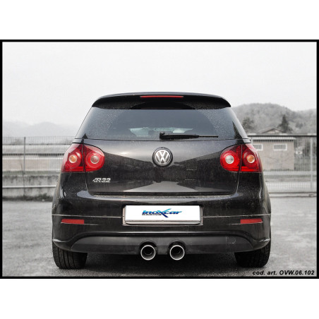 Posteriore con uscita singola diam. 102 DX+SX VOLKSWAGEN GOLF 5 R32 3.2 V6 - 2004 250CV (Cod. I-OVW.