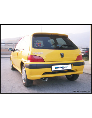 Posteriore con uscita singola diam. 90 RALLY PEUGEOT 106 1.4 - 1996-2003 75CV (Cod. I-PE106.05.90RA)