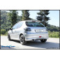 Posteriore con uscita singola diam. 90 RALLY PEUGEOT 206 1.6 - 2000 88CV (Cod. I-PE206.03.90RA)