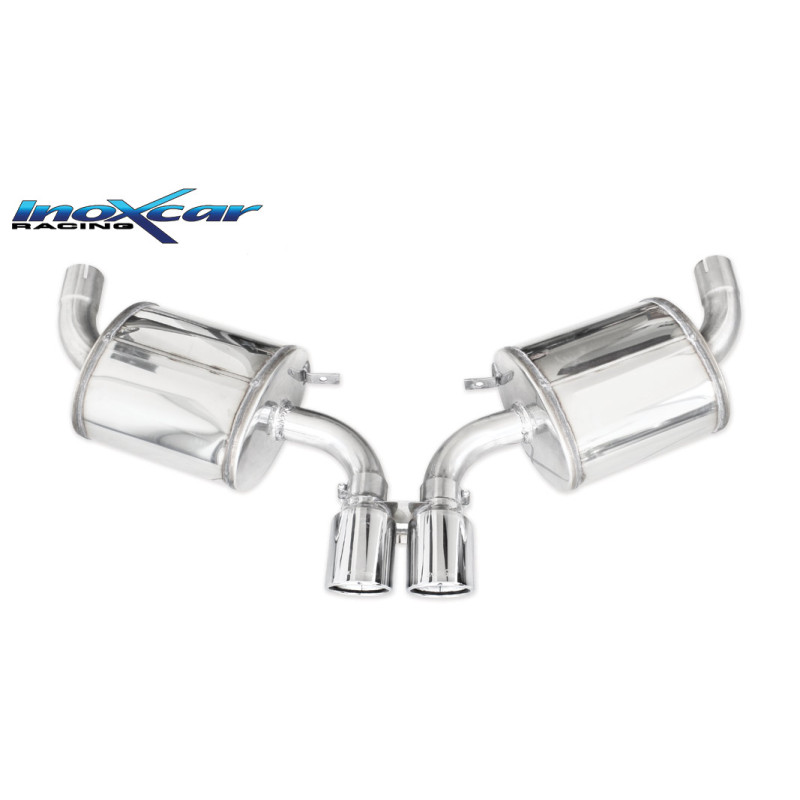 Posteriore con uscita centrale 2 x diam. 90 X-RACE PORSCHE BOXSTER 981 2.7 - 2014 265CV (Cod. I-POBO