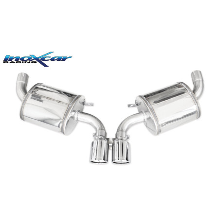 Posteriore con uscita centrale 2 x diam. 90 X-RACE PORSCHE BOXSTER 981 2.7 - 2014 265CV (Cod. I-POBO