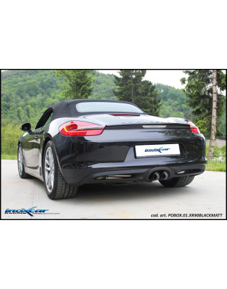 Posteriore con uscita centrale 2 x diam. 90 X-RACE PORSCHE BOXSTER 981 2.7 - 2014 265CV (Cod. I-POBO