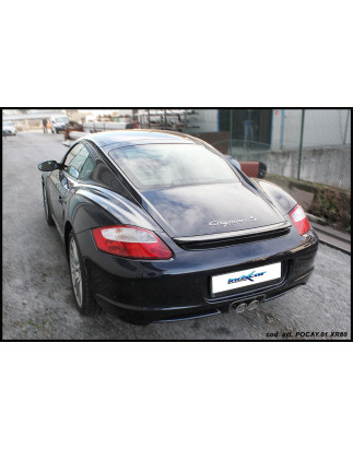 Posteriore con uscita centrale 2 x diam. 80 X-RACE PORSCHE CAYMAN 3.4 S - 2005-2009 295CV (Cod. I-PO