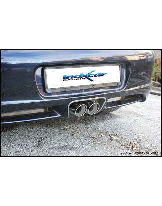 Posteriore con uscita centrale 2 x diam. 80 X-RACE PORSCHE CAYMAN 3.4 S - 2005-2009 295CV (Cod. I-PO